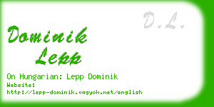 dominik lepp business card